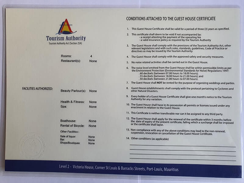 Le LuXiA Tourism Enterprise License