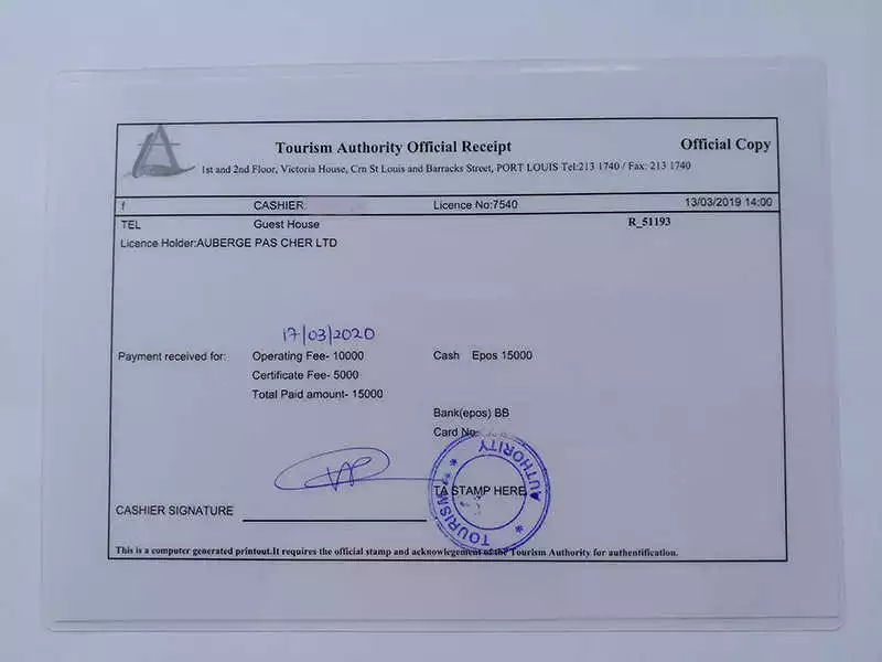 Le LuXiA Tourism Enterprise License