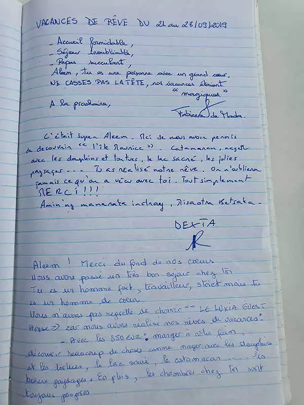 Visitors Book of Le LuXiA