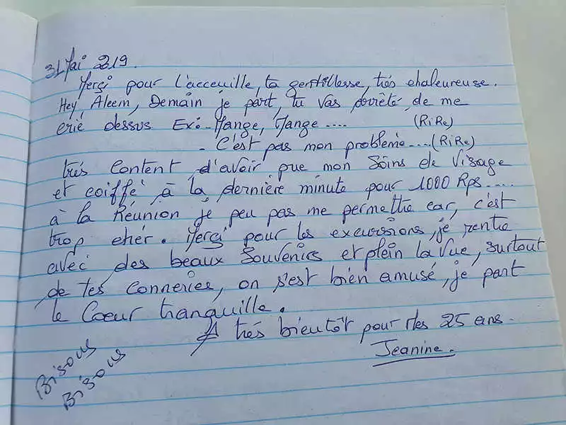 Visitors Book of Le LuXiA