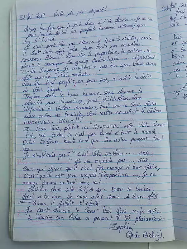 Visitors Book of Le LuXiA