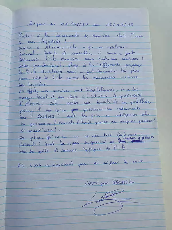 Visitors Book of Le LuXiA