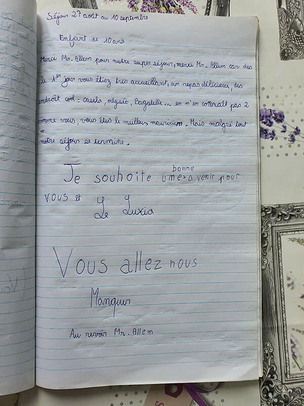 Visitors Book of Le LuXiA